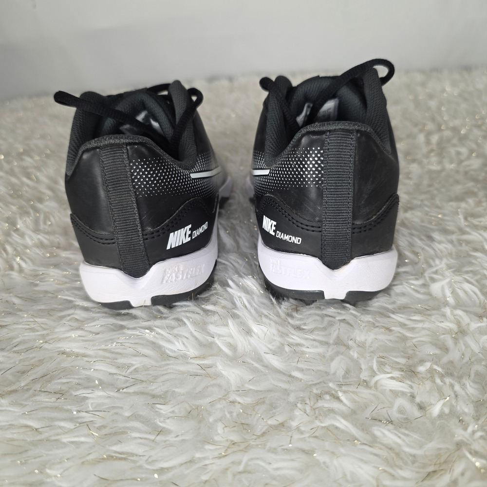 Nike Diamond Alpha Huarache NXT Baseball Cleats Black White‎ Youth 5.5Y - Picture 4 of 8